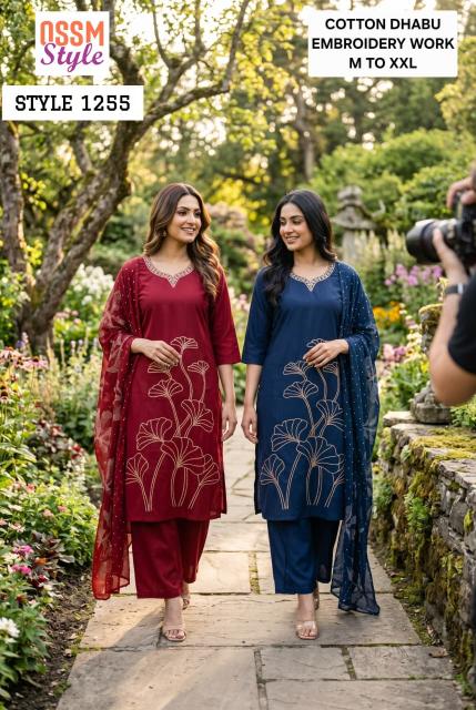 Ossm style 1255 kurti material wholesale